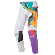 OFFER ALPINESTARS RACER FLAGSHIP PANT WHITE / MULTICOLOR COLOUR [STOCKCLEARANCE]