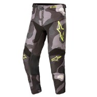 OFFER ALPINESTARS YOUTH RACER TACTICAL PANT CAMO GREY / YELLOW FLUO COLOUR [STOCKCLEARANCE]