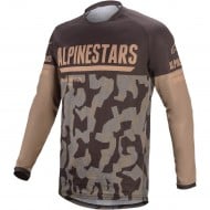 CAMISETA ALPINESTARS VENTURE R COR BARRO / CAMUFLAGEM AREIA [LIQUIDAÇAO DE OUTONO] [LIQUIDACAOESTOQUE]