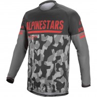 CAMISETA ALPINESTARS VENTURE R 2022 COLOR CAMUFLAJE GRIS / ROJO