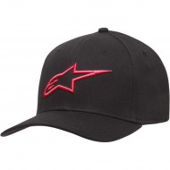 CASQUETTE ALPINESTARS AGELESS CURVE COULEUR ROUGE / NOIR