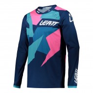 OFFER LEATT MOTO 4.5 LITE JERSEY BLUE / PINK COLOUR [STOCKCLEARANCE]