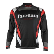 CAMISETA HEBO TRIAL RACE PRO IV 2021 COLOR NEGRO-HE2174N-