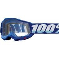 100% ACCURI 2 BLUE COLOR GOGGLES OUTLET - CLEAR LENS