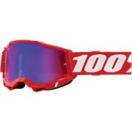 GAFAS 100% ACCURI 2 2021 COLOR ROJO - LENTE ESPEJO ROJA /