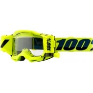 100% ACCURI 2 FORECAST GOGGLE FLUO YELLOW COLOUR - CLEAR LENS