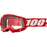 OFFER 100% ACCURI 2 OTG GOGGLE FLUO RED COLOUR - CLEAR LENS