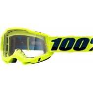 OFFER 100% ACCURI 2 OTG GOGGLE FLUO YELLOW COLOUR - CLEAR LENS