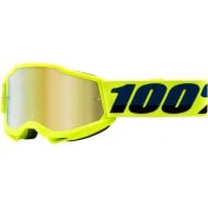 GAFAS INFANTILES 100% ACCURI 2 COLOR AMARILLO FLUOR -  LENTE ESPEJO DORADO