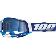 100% RACECRAFT 2 GOGGLE BLUE COLOUR - CLEAR LENS