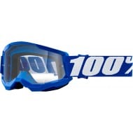 YOUTH 100% STRATA 2 GOGGLE BLUE COLOUR - CLEAR LENS