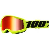 LUNETTES ENFANT 100% STRATA 2 COULEUR JAUNE FLUO - VERRE MIROIR ROUGE