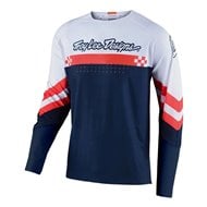 CAMISETA TROY LEE SE ULTRA FACTORY 2021 COLOR BLANCO / AZUL MARINO