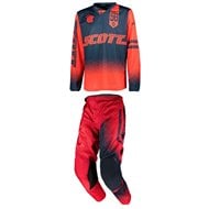 OUTLET COMBO SCOTT 350 RACE INFANTIL COLOR ROJO/AZUL- TALLA 24 USA / M INF