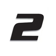 NUMERO 2 DE 20X25 cm NEGRO