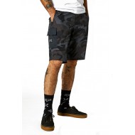 OUTLET PANTALONES CORTOS TÉCNICOS FOX ESSEX PRINT COLOR NEGRO CAMUFLAJE