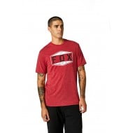 OUTLET T-SHIRT TECHNIQUE FOX EMBLEM COULEUR ROUGE CHILI