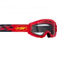 YOUTH 100%  FMF FLAME GOGGLES RED COLOUR - CLEAR LENS