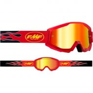 YOUTH 100%  FMF FLAME GOGGLES RED COLOUR - RED MIRROR LENS
