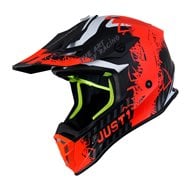 CASCO JUST1 J38 MASK COLOR AZUL / ROJO / NEGRO