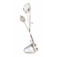 OUTLET BRAKE PEDAL OFFPARTS RACING SILVER COLOR FOR KAWASAKI KX KX-F 450 2006-2015