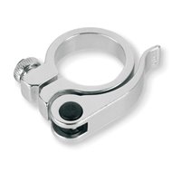 V BIKE CLAMP WITH QUICK CLOSURE 28.6MM SILVER