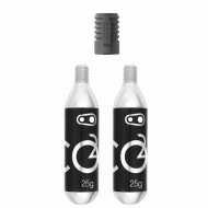 CO2 CYCLE BOTTLE 25 GR FOR BICYCLE WHEEL CRANKBROTHERS 2 UNITS