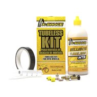 COMPLETE TUBELESS KIT X-SAUCE FAT VALVE BLACK TAPE