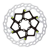 DISCO DE FRENO BICICLETA FLOTANTE GALFER WAVE DIÁMETRO 180 X 1.8 PINS COLOR VERDE