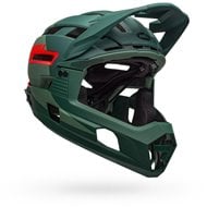 CAPACETE DE BICICLETA BELL SUPER AIR R SPHERICAL COR VERDE / VERMELHO