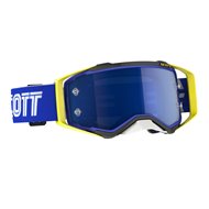 OFFER SCOTT PROSPECT PRO CIRCUIT 30 YEARS GOGGLE BLUE / YELLOW COLOUR - BLUE CHROME WORKS LENS
