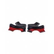 HEBO BIKE SPARE CHEEK PADS FOR HELMETS COLOUR RED