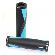 VELO BIKE COMBIES SUPPORTING LOCK-ON DOUBLE SCREW GRIPS COLOUR BLACK / BLUE