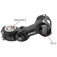 KALLOY UNO BIKE STEM CENTER HANDLEBAR 31,8MM COLOUR SILVER