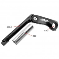 KALLOY UNO BIKE MTB ADJUSTABLE STEM COLOUR BLACK