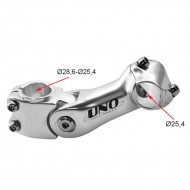 KALLOY UNO BIKE ADJUSTABLE STEM A-HEAD COLOUR SILVER