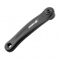 Manivelle gauche axe carré vélo PROWHEEL en aluminium 170 mm couleur noir