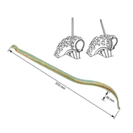 Alavanca Desmontável De 370 Mm Com Curva De Aço.
