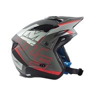 Casco Trial Mots Jump Up03 Color Blanco / Rojo