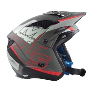 HELMET TRIAL MOTS JUMP UP03 COLOR WHITE / RED