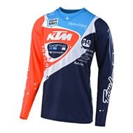 CAMISETA TROY LEE SE PRO NEPTUNE 2019 COLOR AZUL MARINO / NARANJA