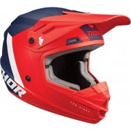 THOR YOUTH SECTOR CHEV HELMET COLOUR RED / DARK BLUE