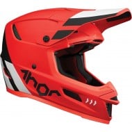 CASQUE THOR REFLEX CUBE COULEUR MAT NOIR / ROUGE [LIQUIDATIONSTOCK]