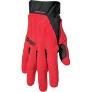 OUTLET GUANTES THOR DRAFT COLOR ROJO / NEGRO