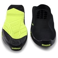 SUBSTITUIÇÃO DE SOLAS THOR PEÇA DE REPOSIÇÃO PARA BOTAS RADIAL COR PRETA / AMARELO FLUORESCENTE.