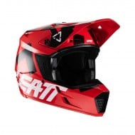 OUTLET CAPACETE LEATT MOTO 3.5 V22 COR VERMELHA