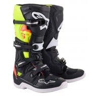 OFFER ALPINESTARS TECH 5 BOOTS COLOUR BLACK / RED FLUO / YELLOW FLUO  