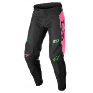 PANTALONES ALPINESTARS RACER COMPASS COLOR NEGRO / VERDE NEON / ROSA FLUOR [LIQUIDACIONSTOCK]