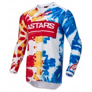 ALPINESTARS RACER SQUAD JERSEY COLOUR WHITE / RED / YELLOW / TURQUOISE