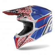 AIROH WRAAP IDOL HELMET OUTLET RED / BLUE GLOSSY